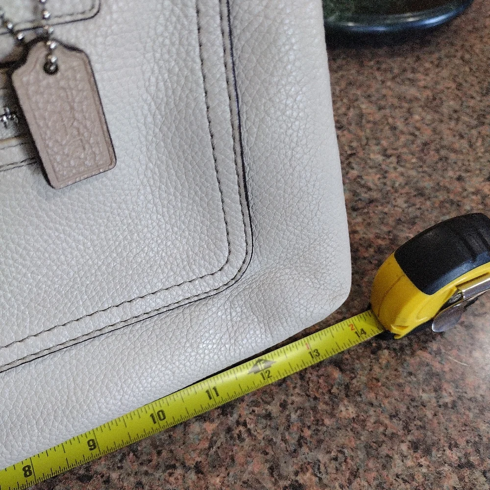 Beautiful  Penelope pebbled leather coach bag with ruffle top